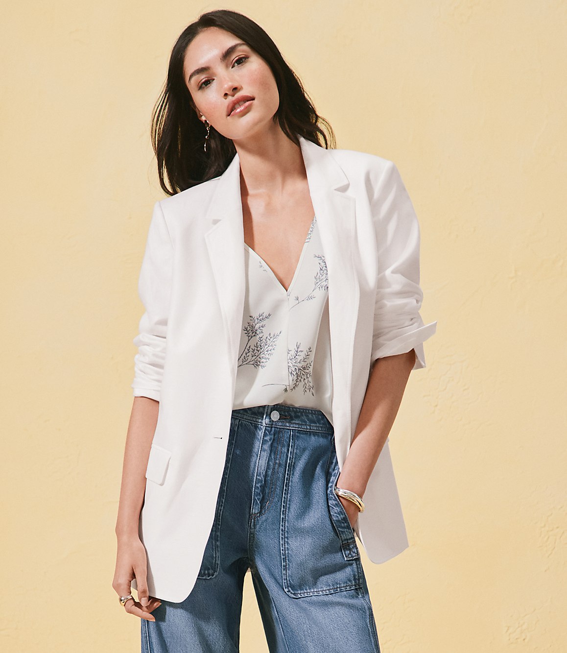 Oversized Linen Cotton Modern Blazer