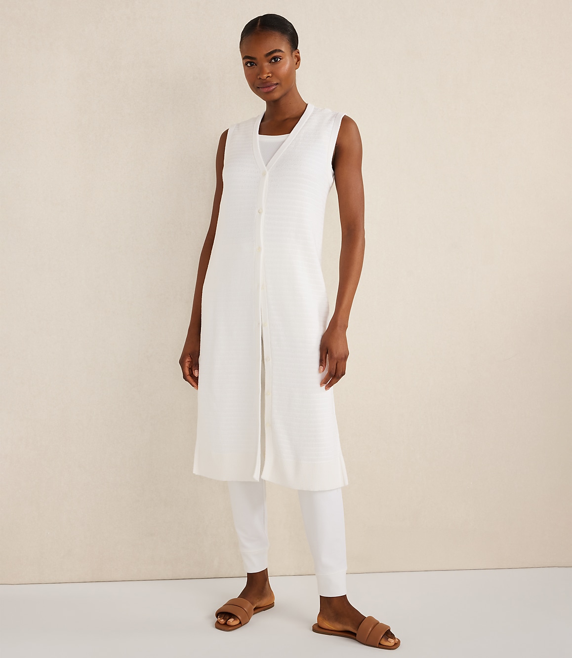 Haven Well Within Organic Cotton Linen Stitch Duster