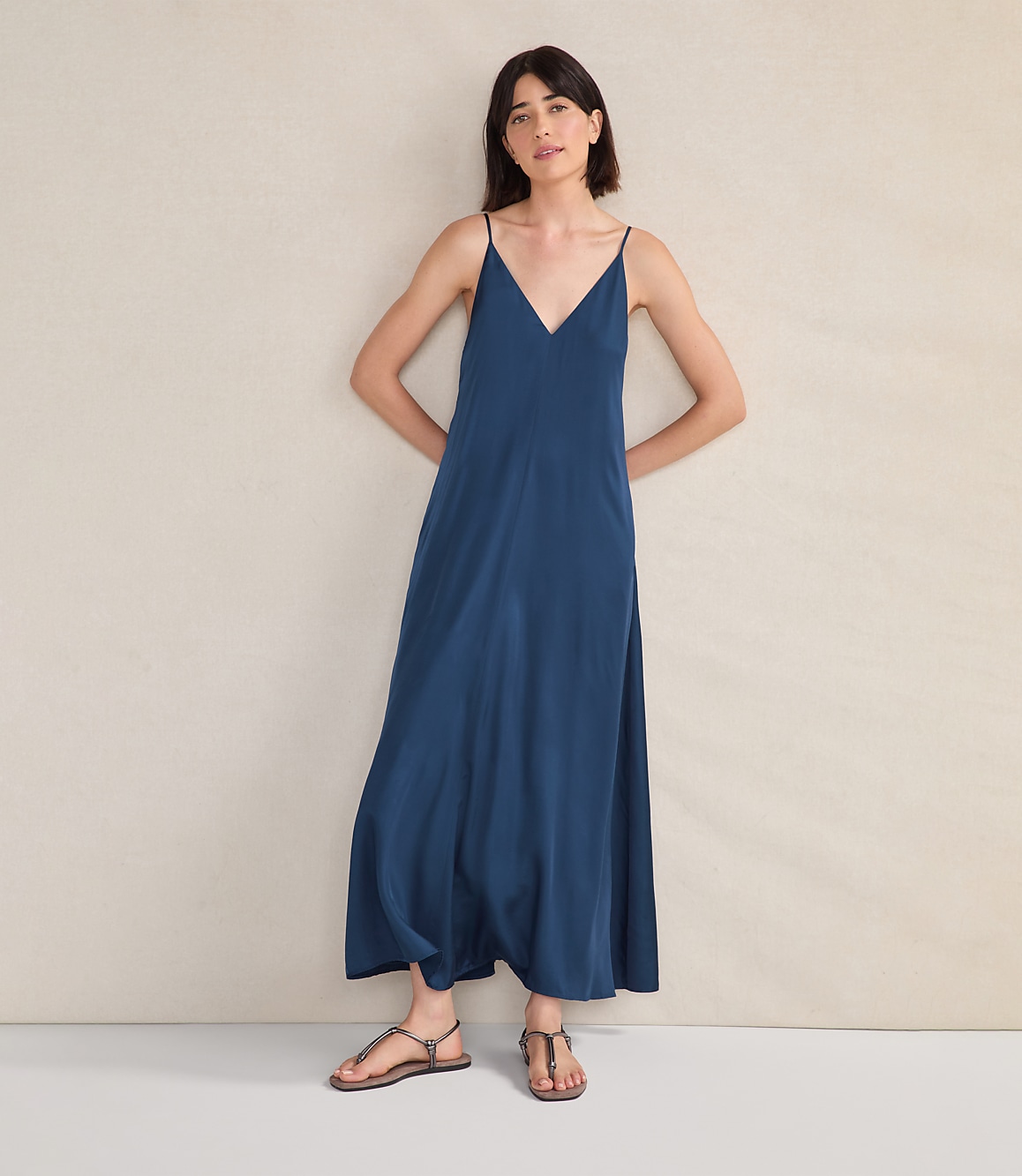 Loft Haven Well Within Silky Maxi Dress Size 2XS Twilight Multi-Haven Women's