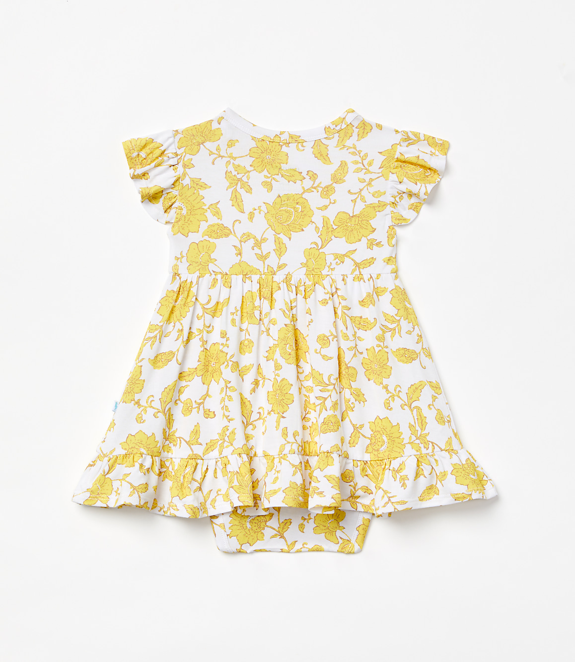Posh Peanut X LOFT Floral Cap Sleeve Ruffled Twirl Bodysuit Dress