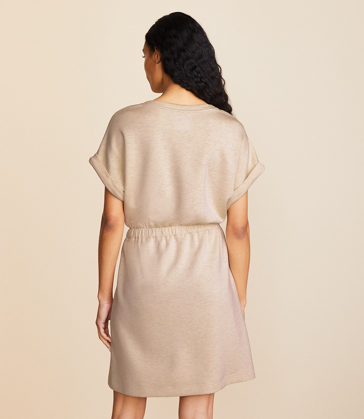 Lou & Grey Heathered Scubasoft Mini Pocket Dress