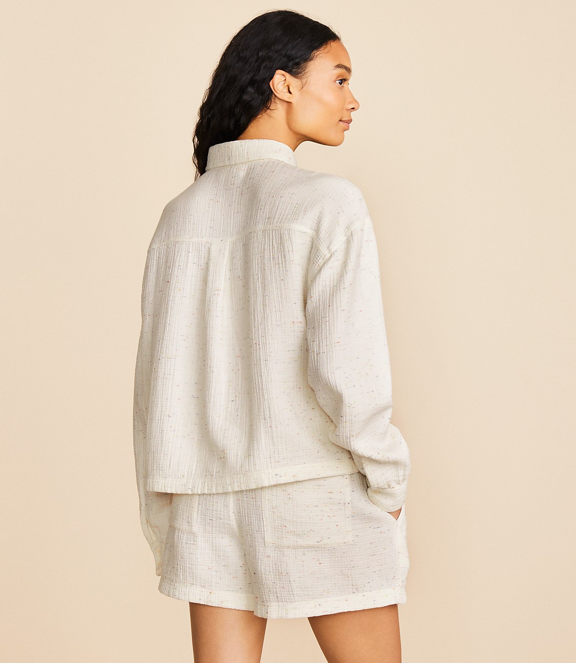 Lou & Grey Flecked Triple Cloth Pocket Shirt
