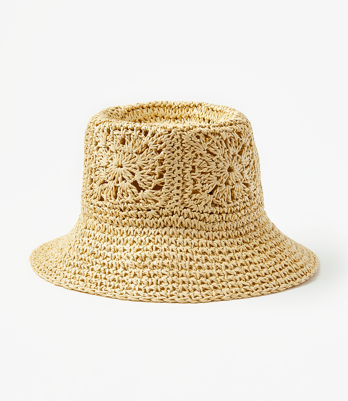 Crochet Straw Bucket Hat