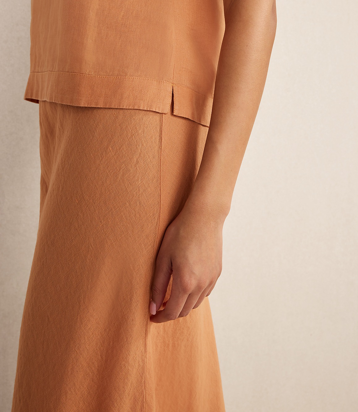Haven Well Within Linen Midi Skirt