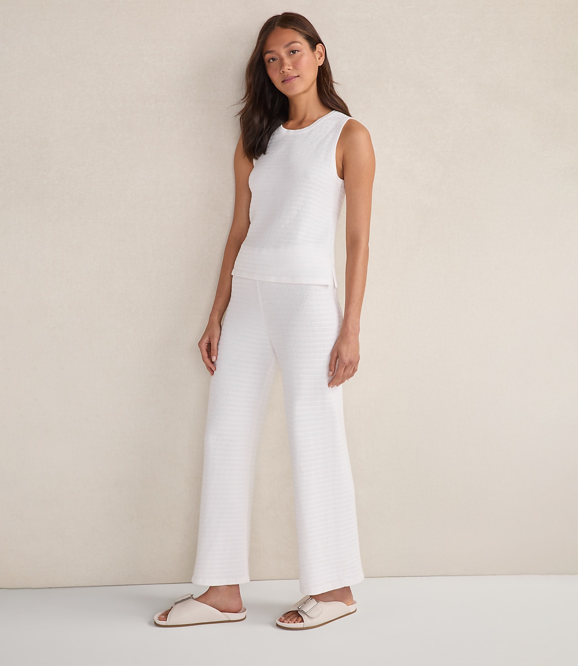 Haven Well Within Organic Cotton Linear Stitch Scoop Neck Tank