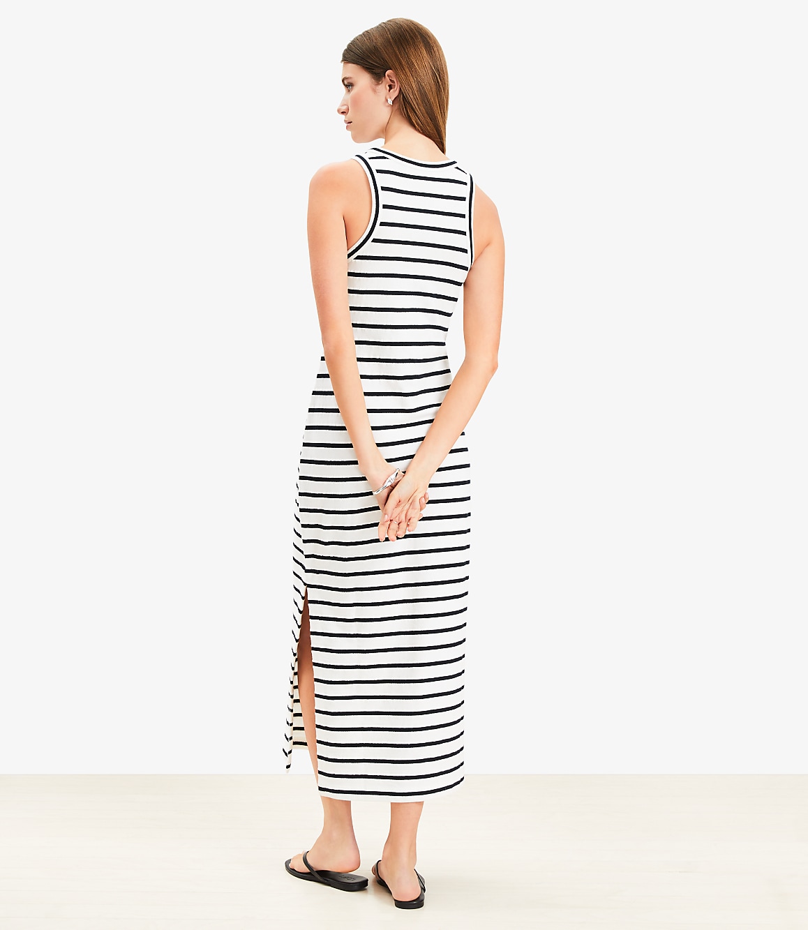 Striped Racerback Midi Dress