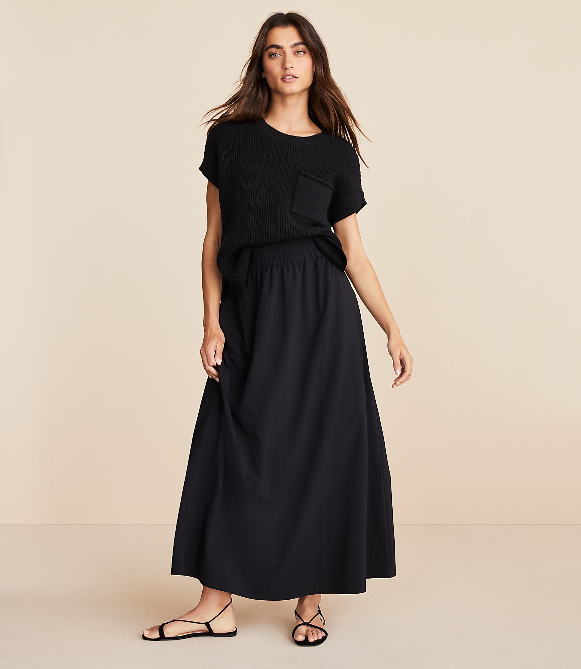 Lou & Grey Wanderweave Maxi Pocket Skirt