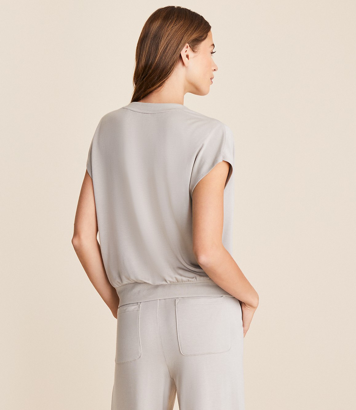 Lou & Grey Signaturesoft Split Neck Top