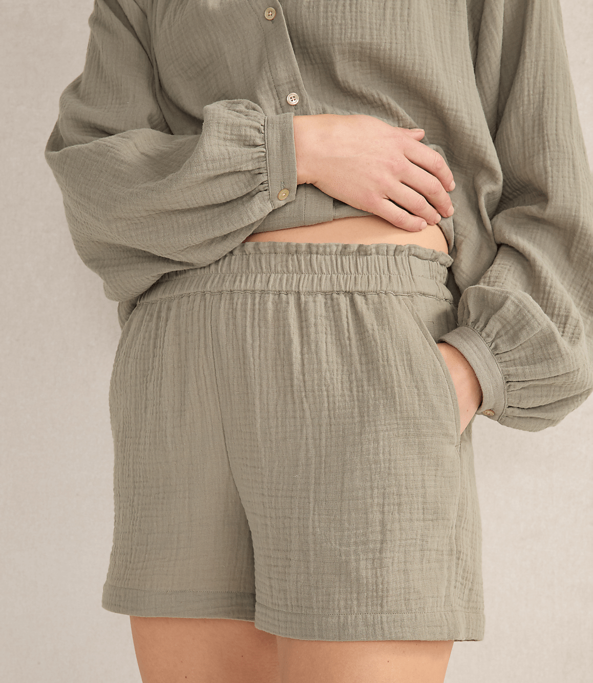 Haven Well Within Organic Cotton Gauze Shorts