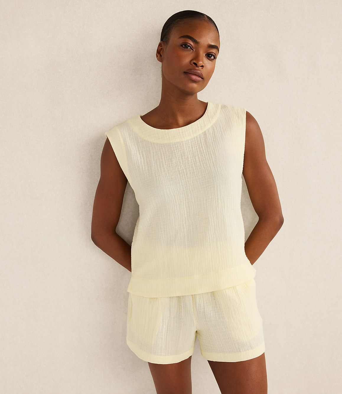 Haven Well Within Organic Cotton Gauze Shorts