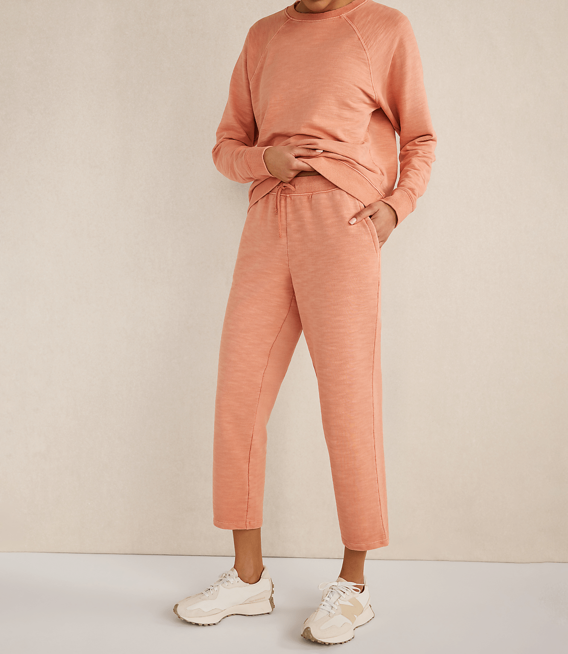 Haven Well Within Organic Cotton Slub Terry Straight Leg Pants