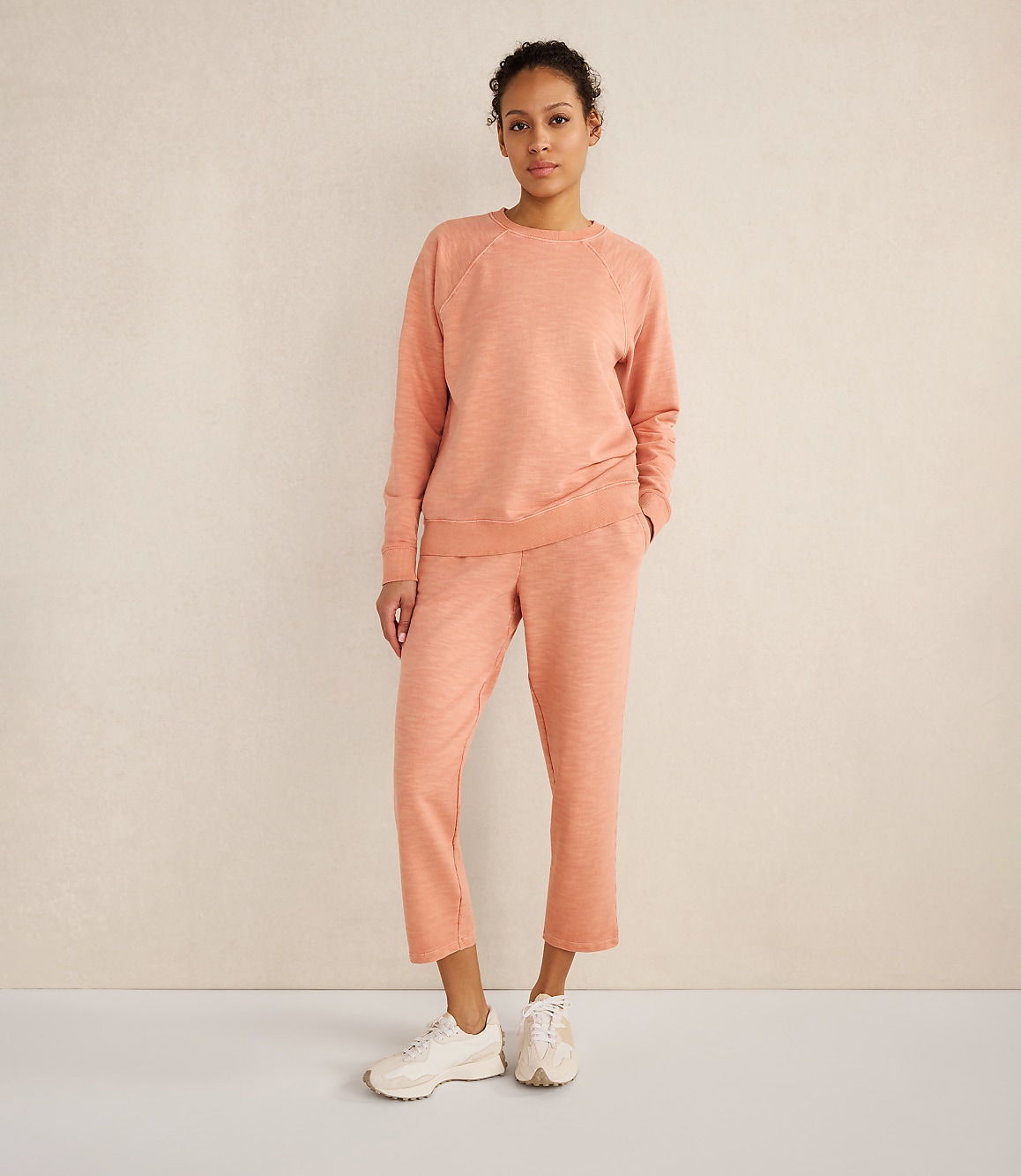 Haven Well Within Organic Cotton Slub Terry Raglan Crewneck