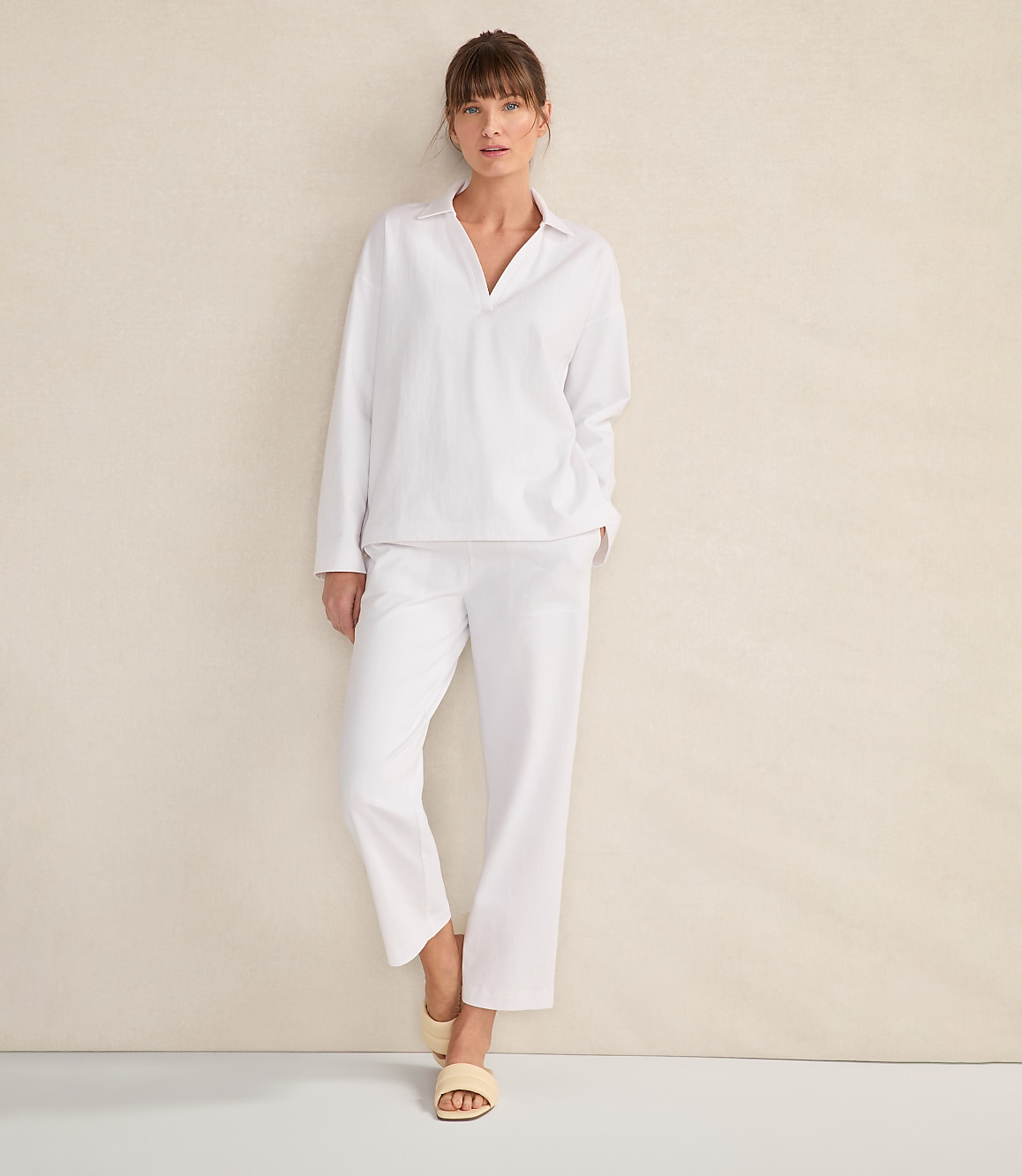 Haven Well Within Organic Cotton Relaxed Long Sleeve Top