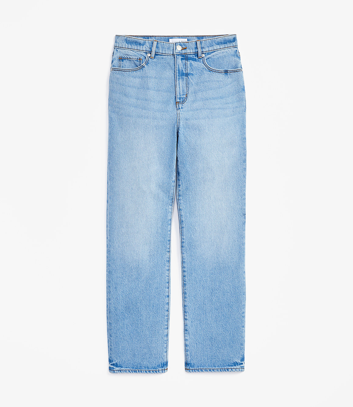 High Rise Straight Jeans in Light Vintage Wash