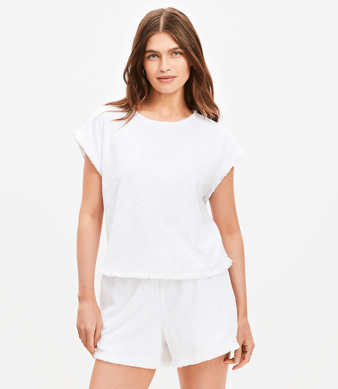 LOFT Beach Fringe Terry Top