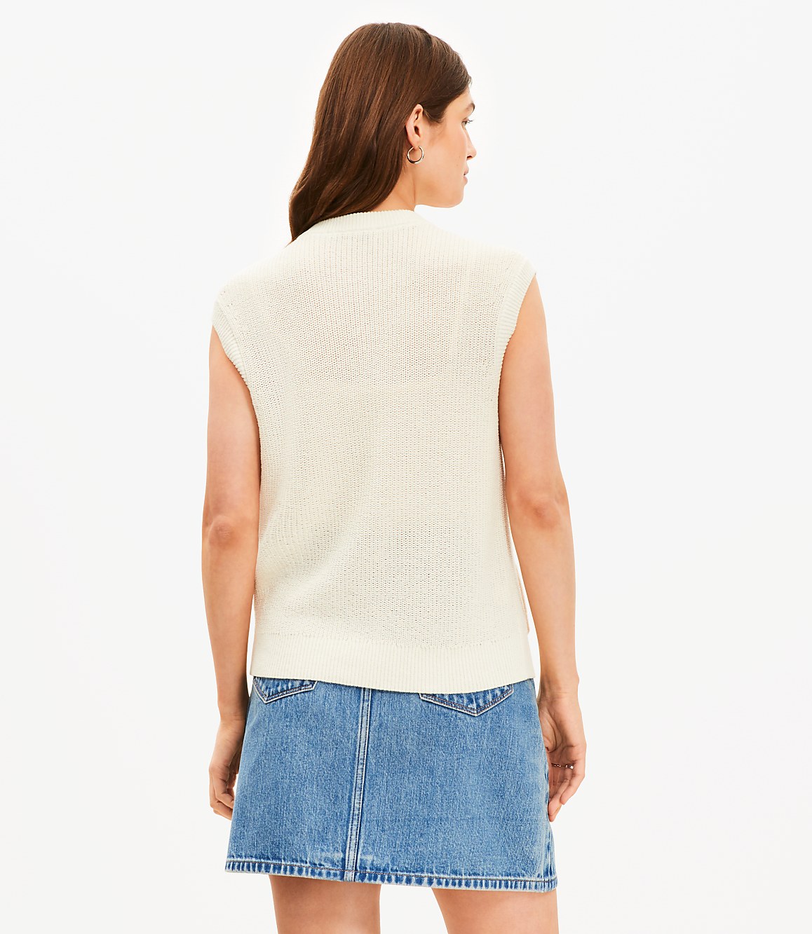 Ribbed Pocket Sweater Vest