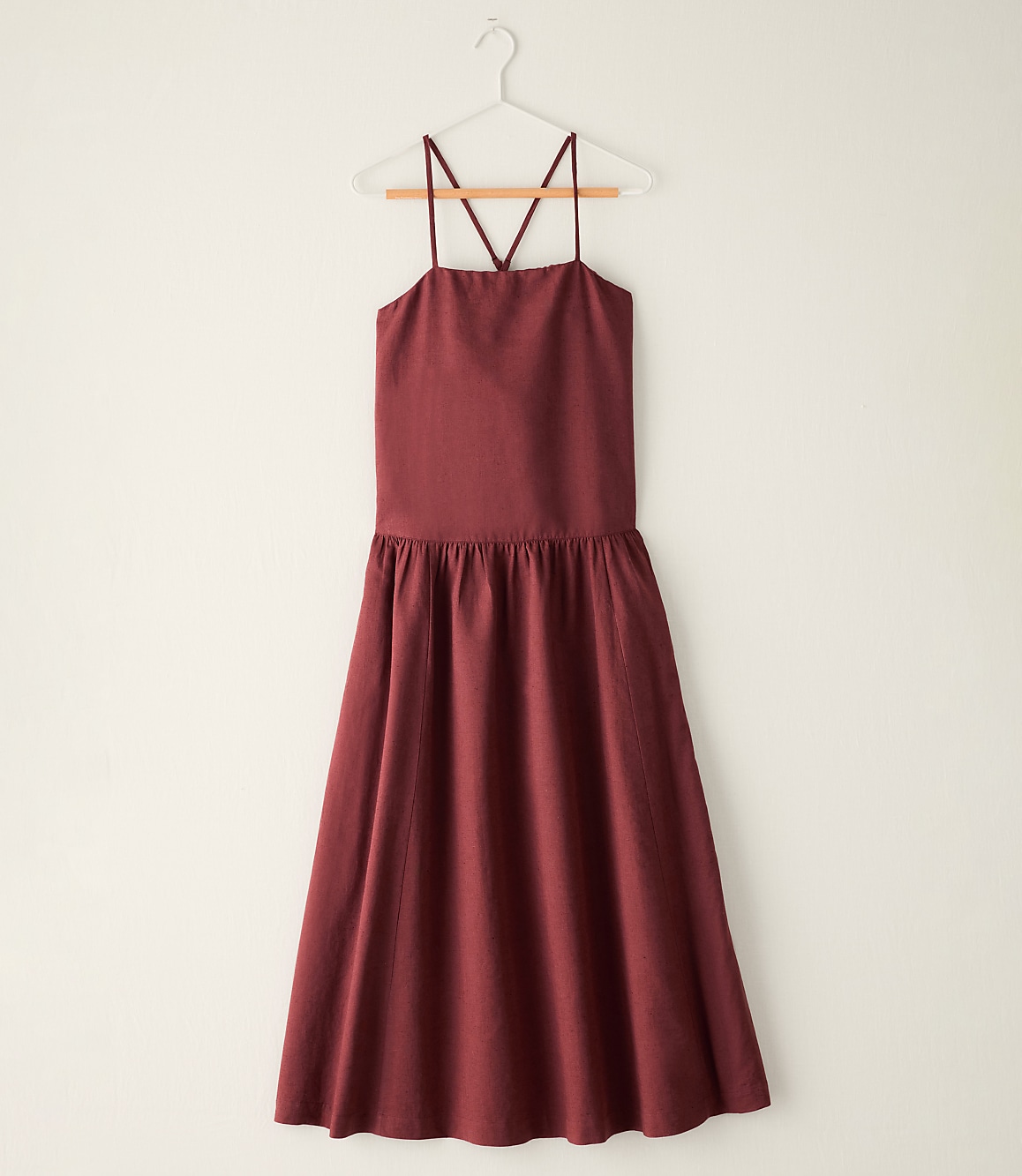 Haven Well Within Organic Cotton Linen Drop Waist Maxi Dress