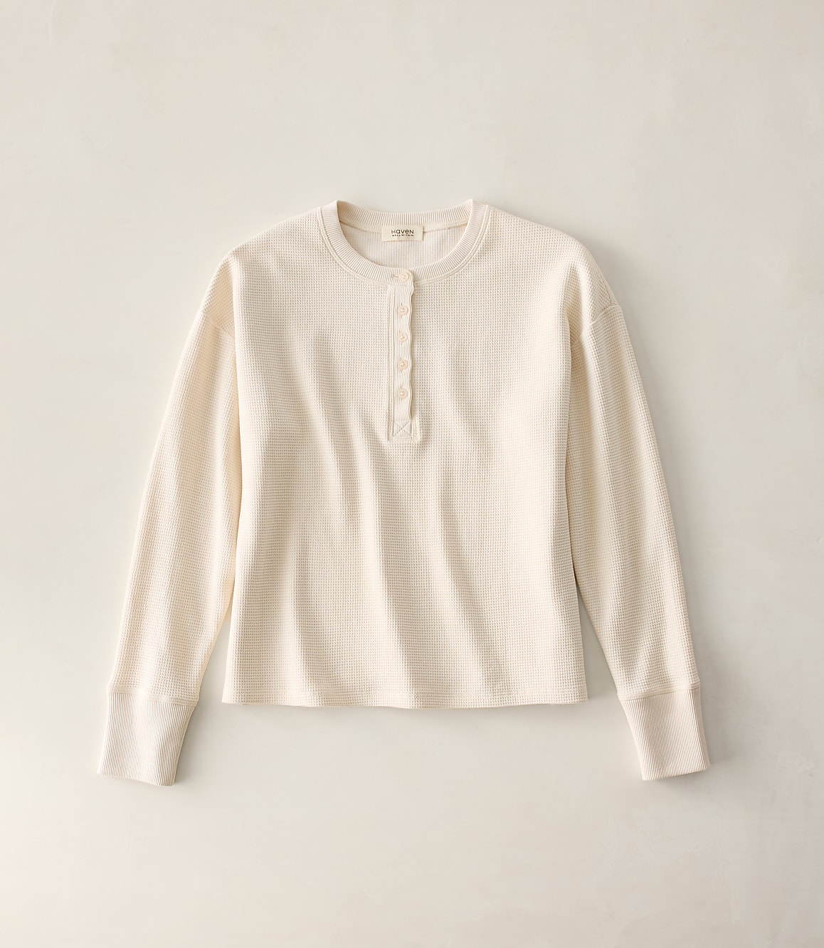 Haven Well Within Organic Cotton Waffle Henley