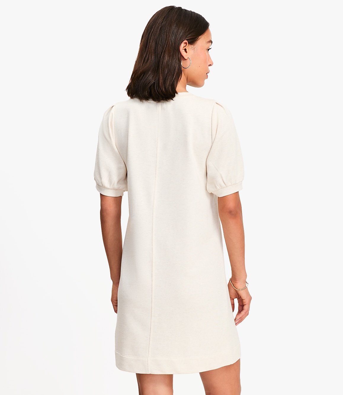 Petite Short Sleeve Sweatshirt Mini Dress