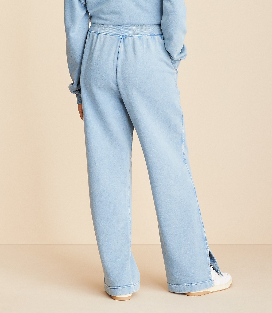 Petite Lou & Grey Denim Washed Sweatpants