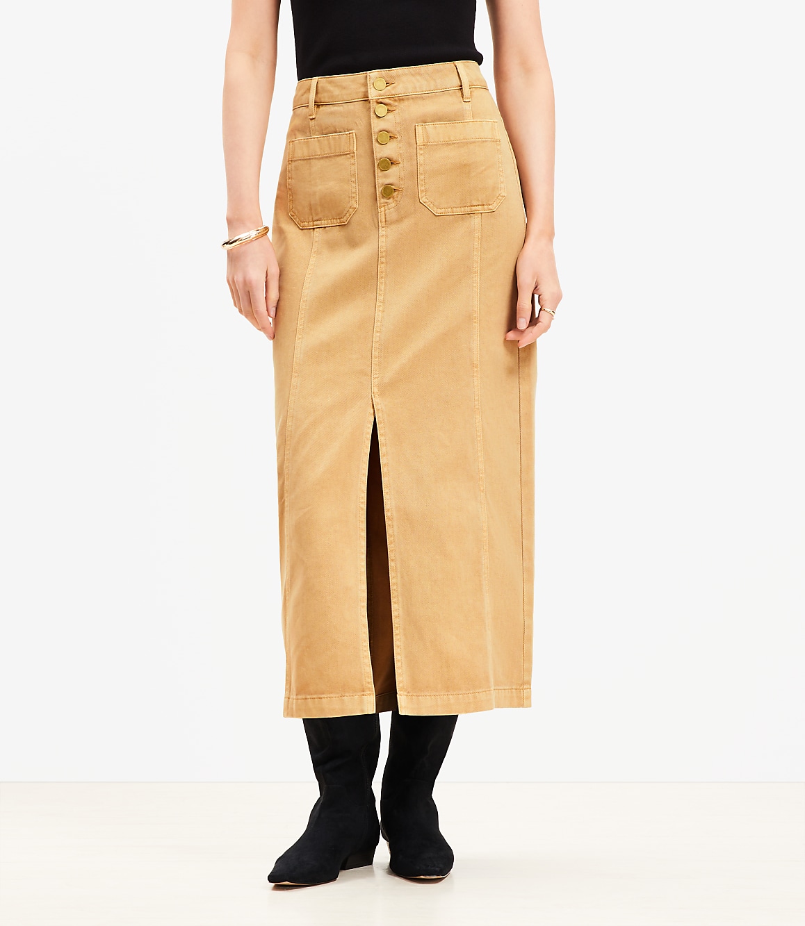 Utility Pocket Midi Skirt