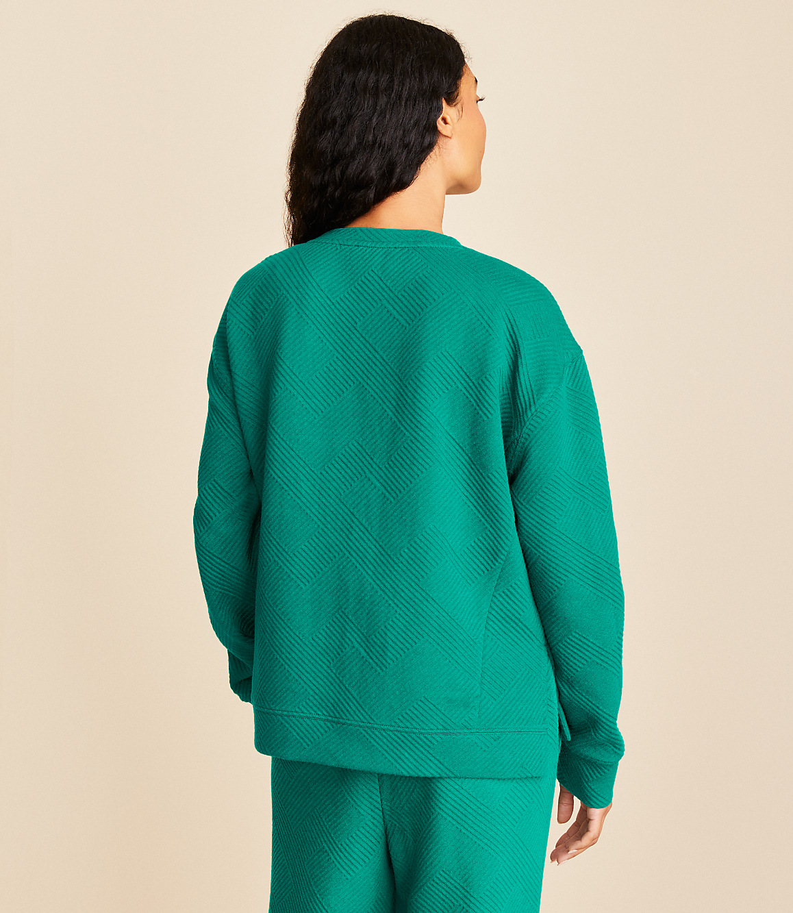 Petite Lou & Grey Geo Textured Sweatshirt