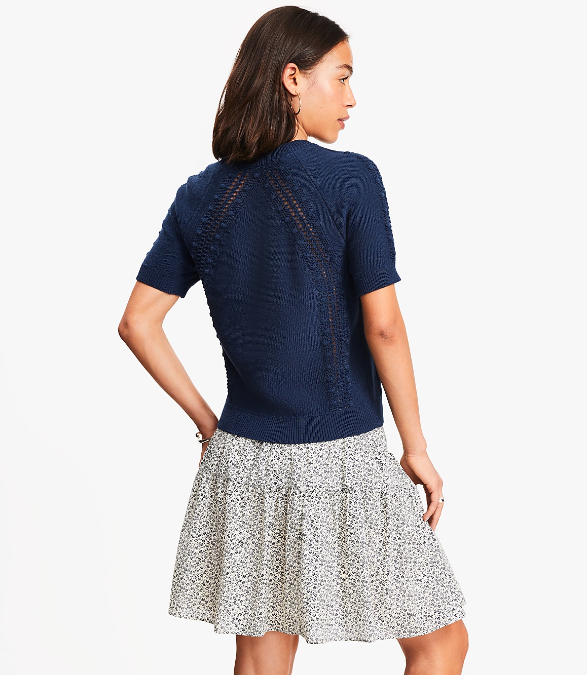 Petite Bobble Sweater Tee