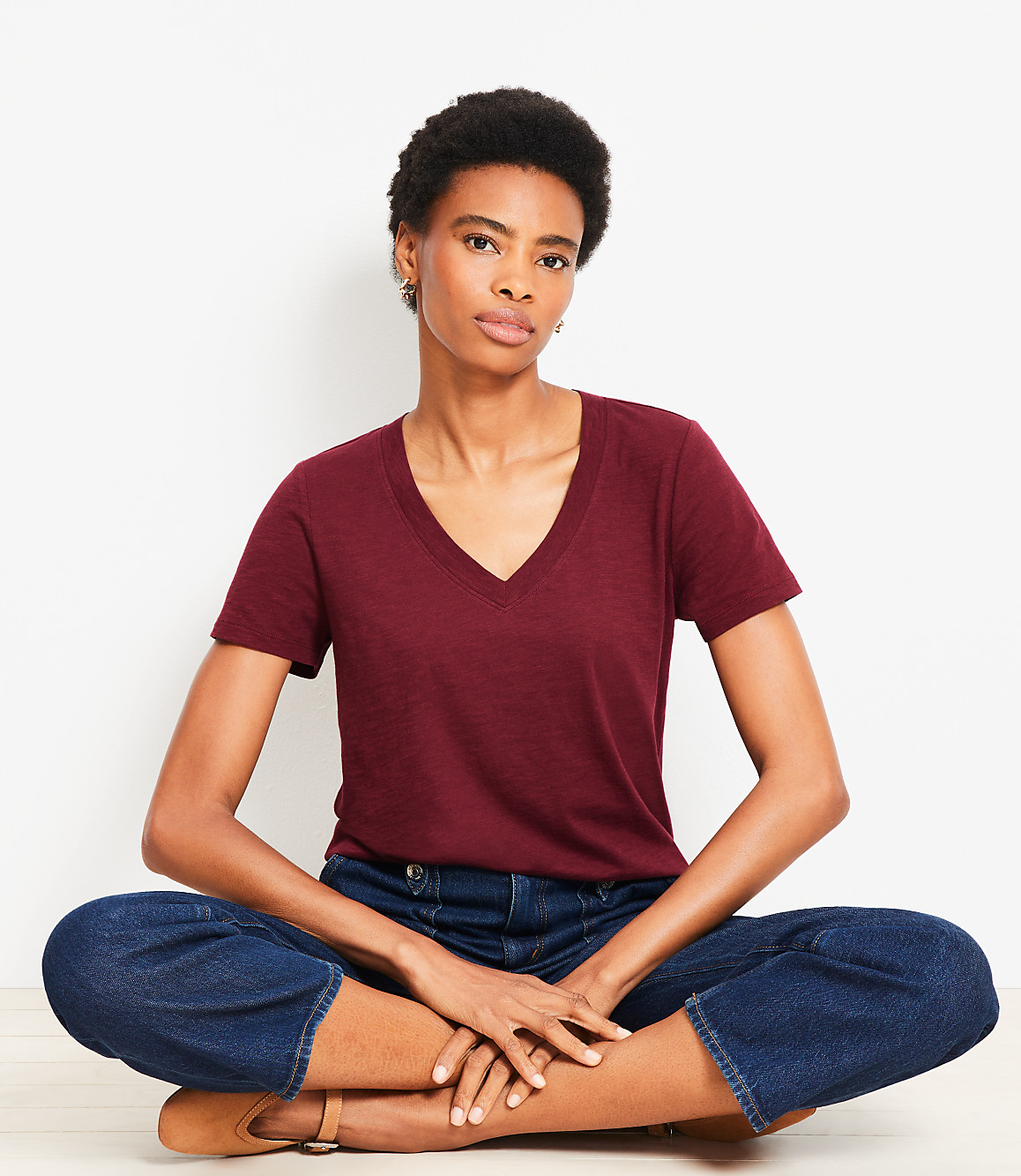 Petite Everyday V-Neck Tee