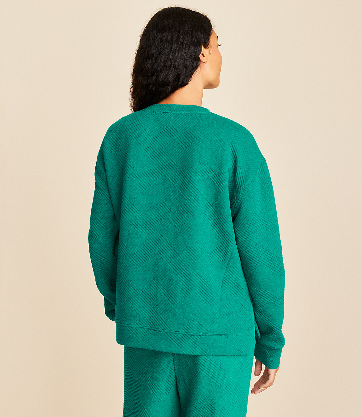 Lou & Grey Geo Textured Sweatshirt
