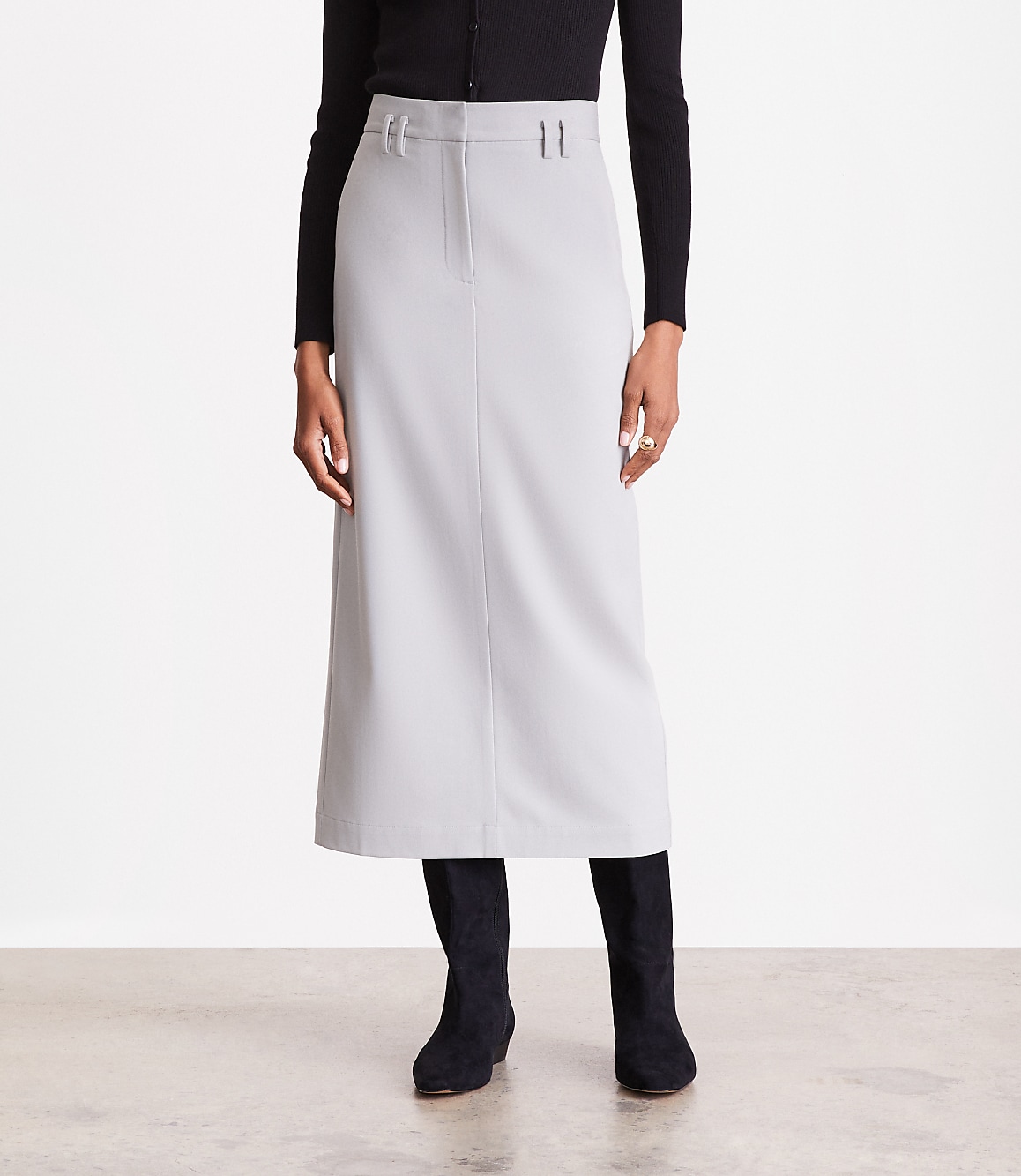 LOFT Versa Seasonless Maxi Pocket Skirt
