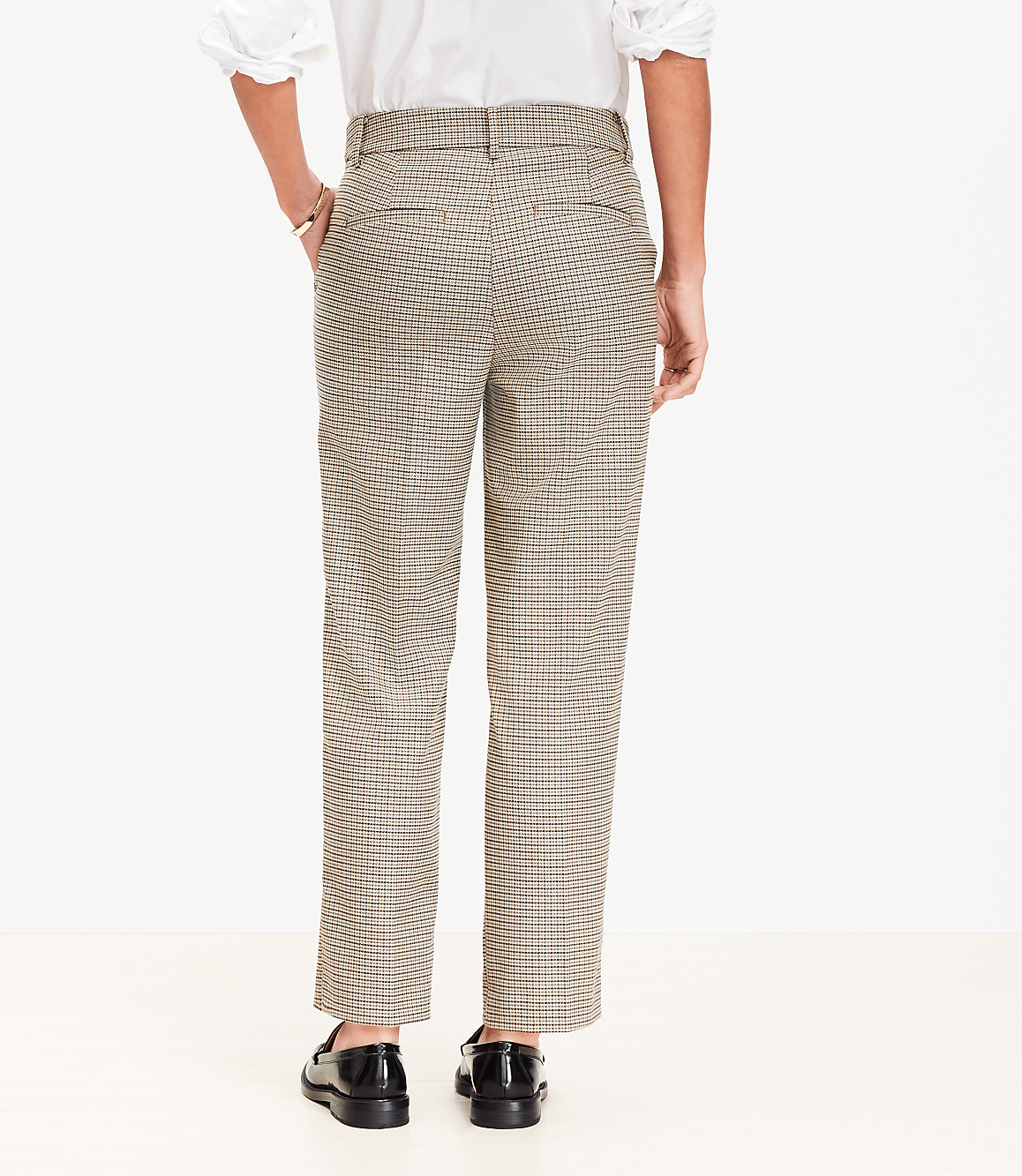 Petite Riviera Slim Pants in Plaid