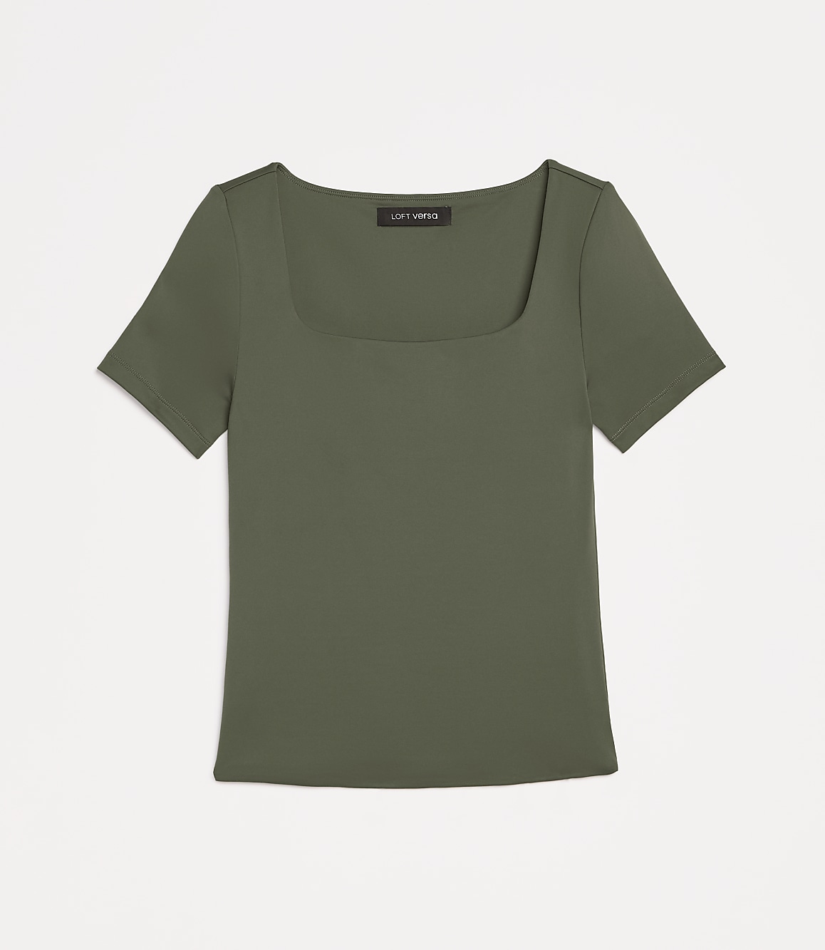 LOFT Versa 360 Knit Square Neck Tee