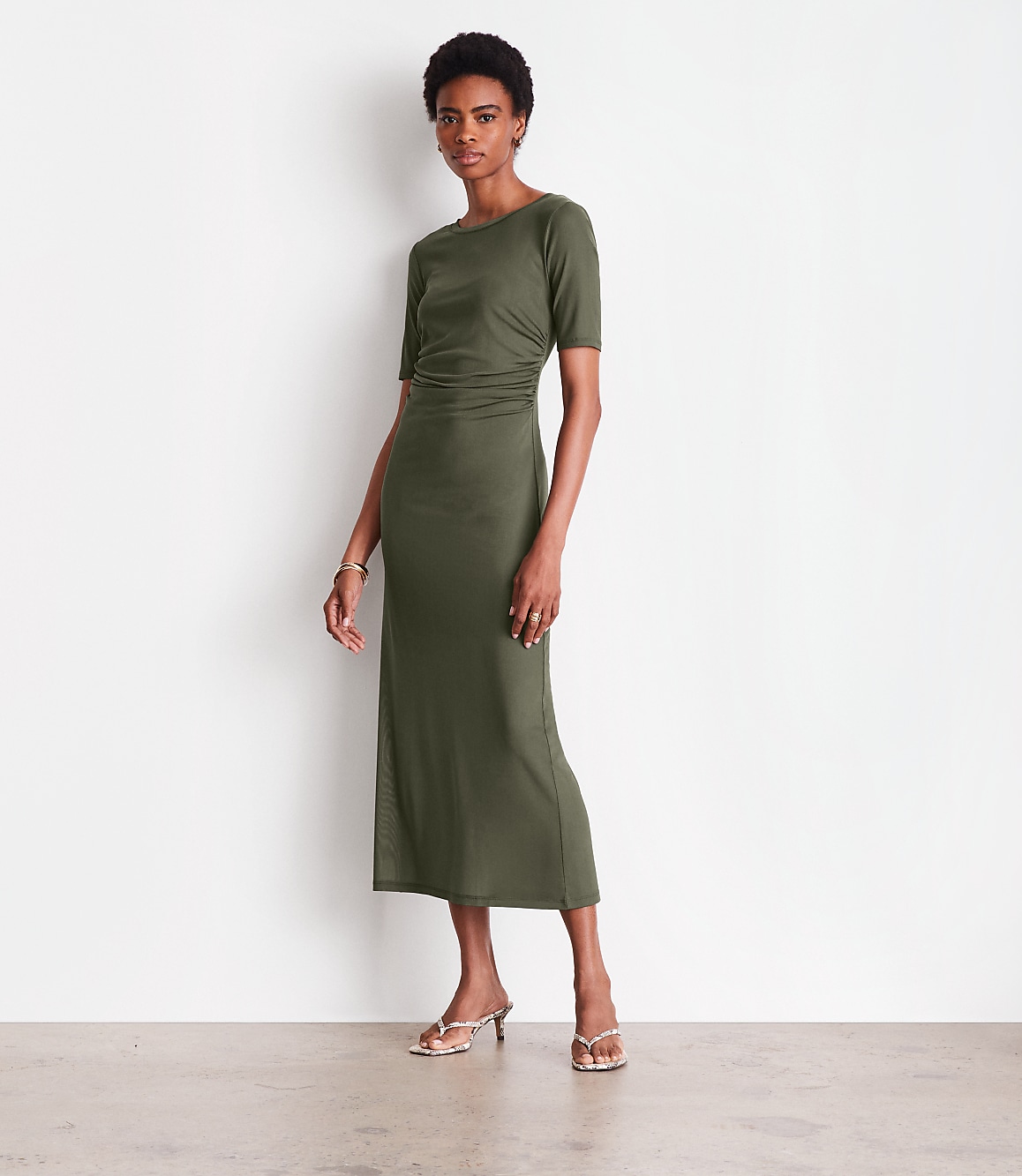 white a line midi dress White Classic Boat Neck Sleeveless A-Line Midi Dress – Loveiss