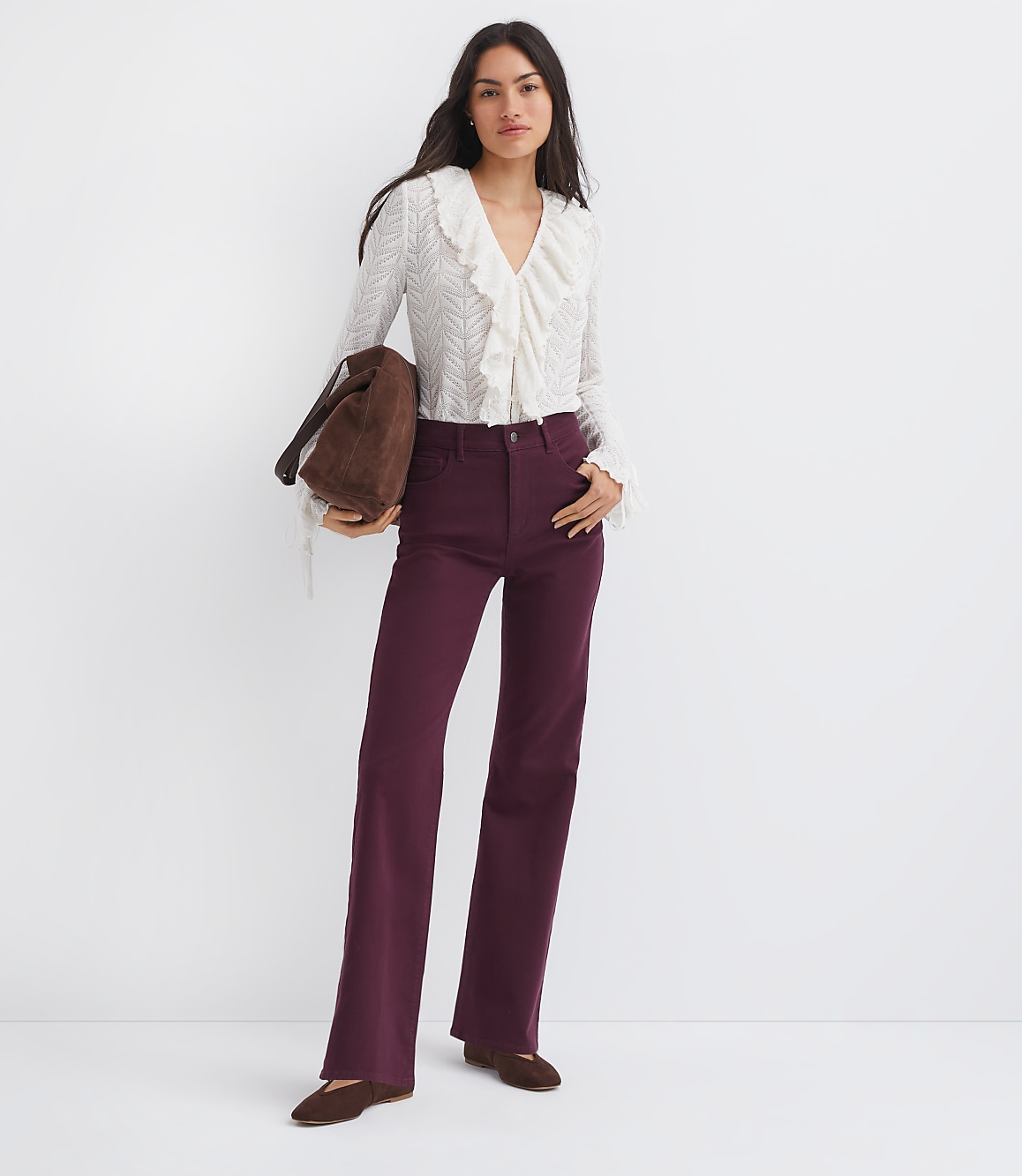 High Rise Relaxed Flare Pants