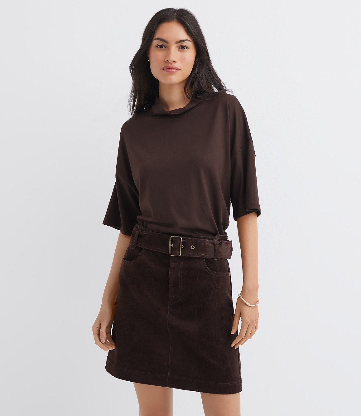 Mock Neck Modern Tee