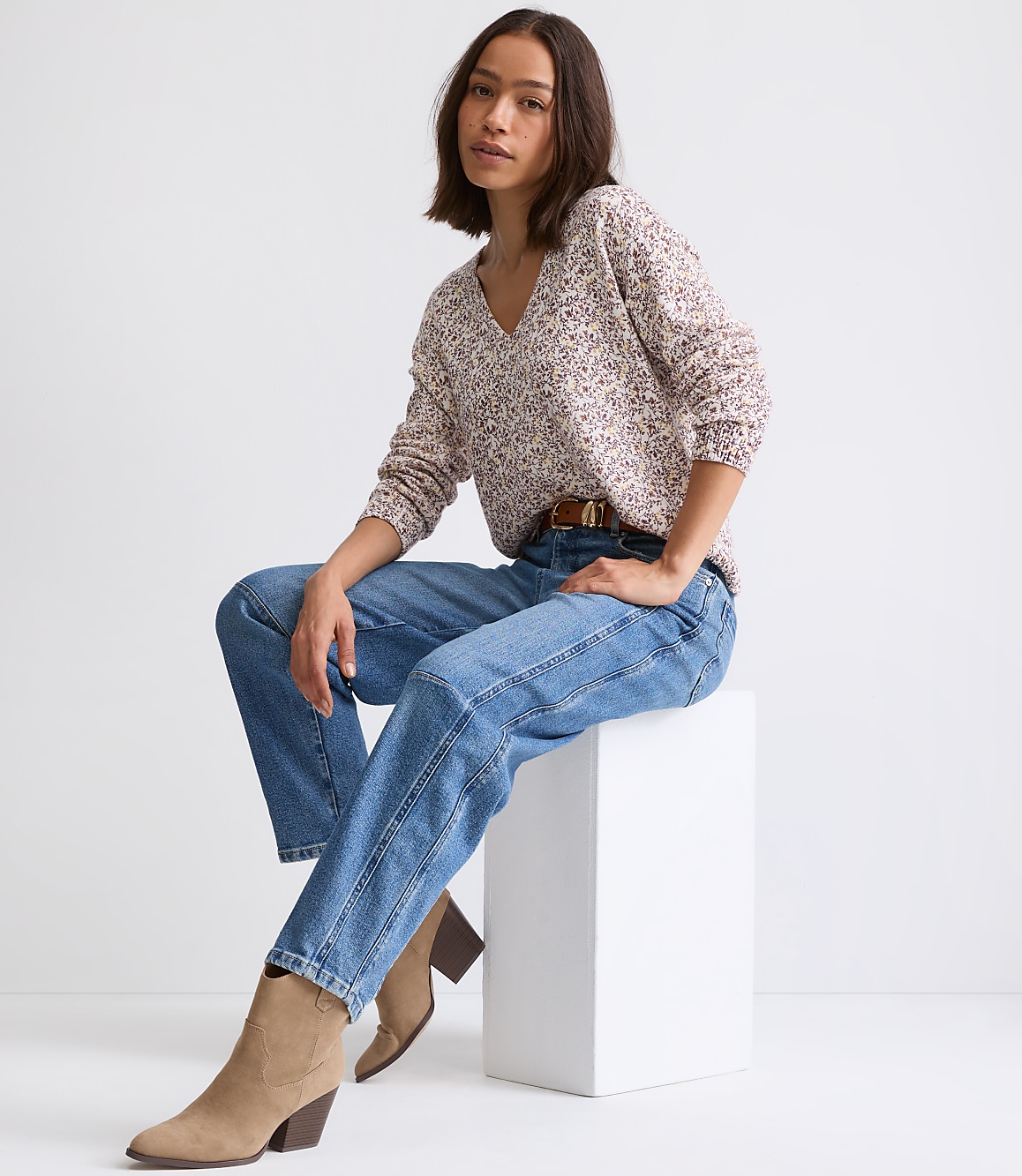 Floral Relaxed Sweater
