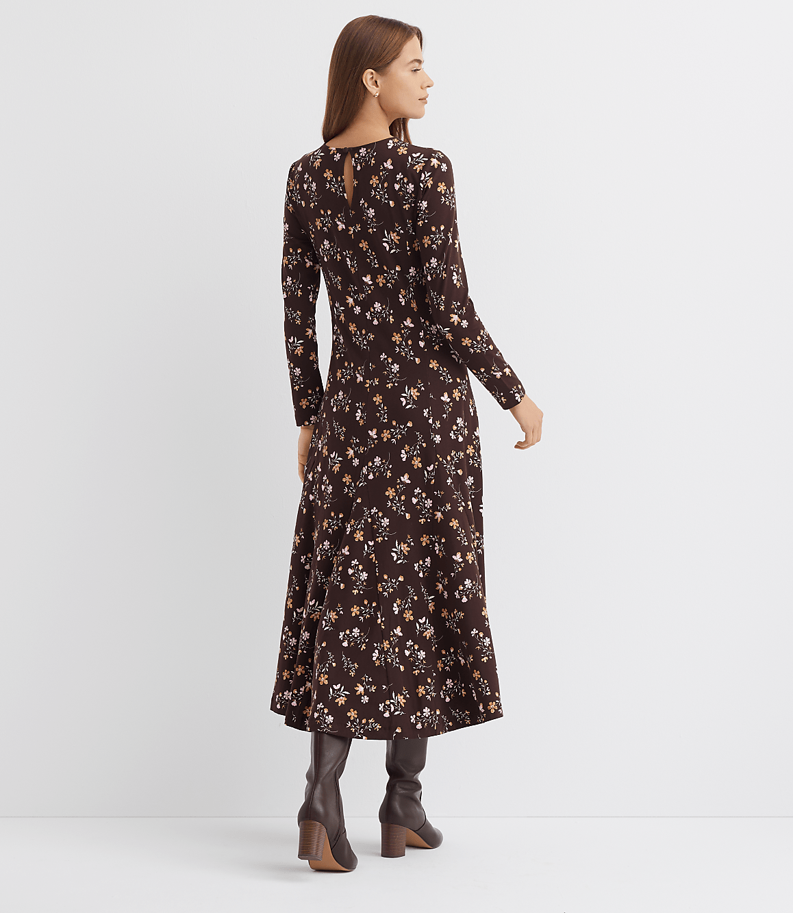 Petite Floral Godet Maxi Dress