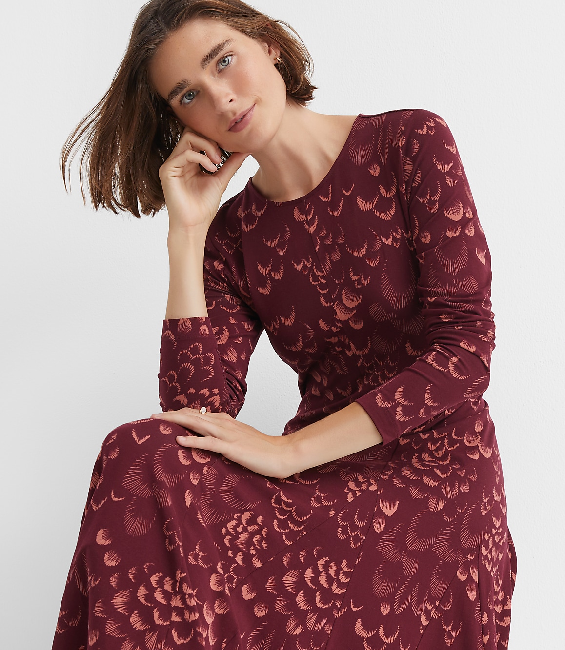 Petite Plume Godet Maxi Dress