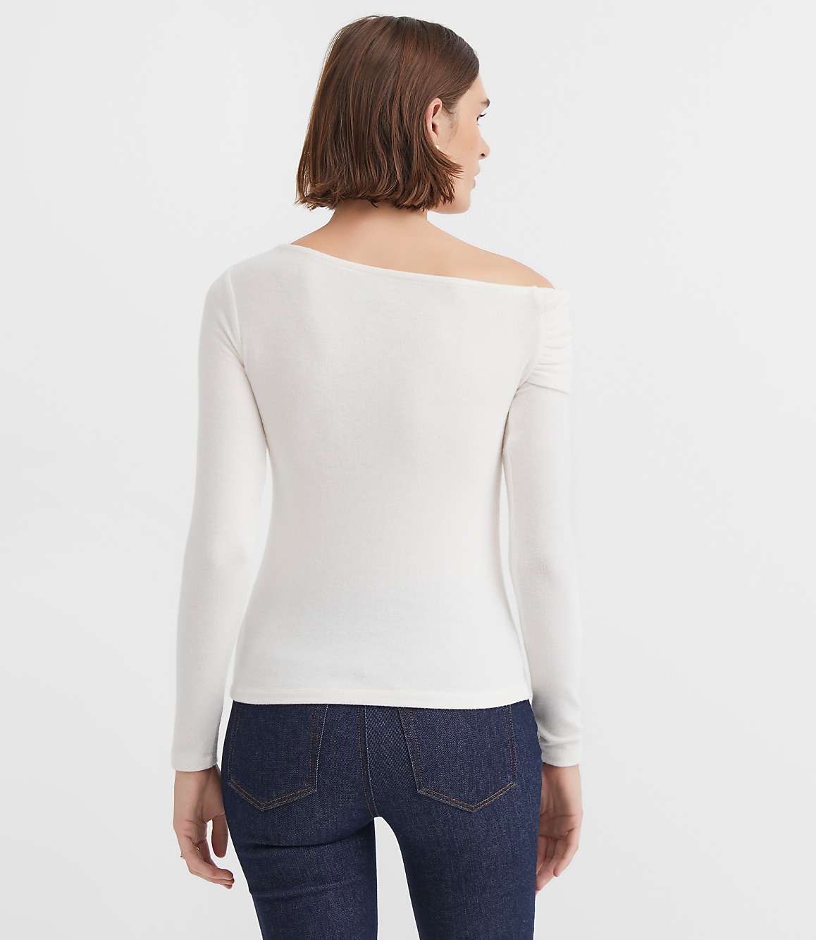 Foldover One Shoulder Top