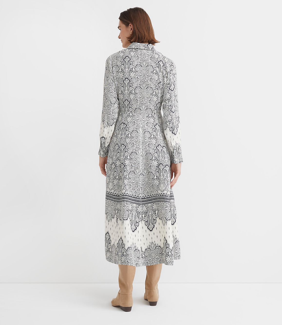 Paisley Midi Shirtdress