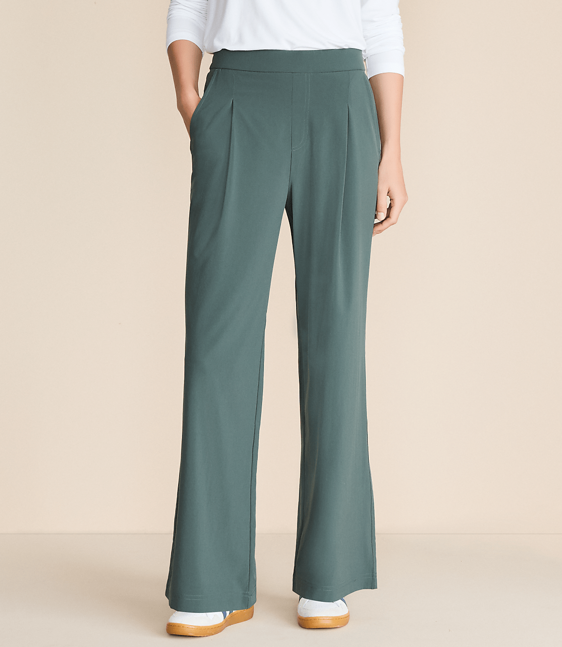Petite Lou & Grey Wanderweave Wide Leg Trousers