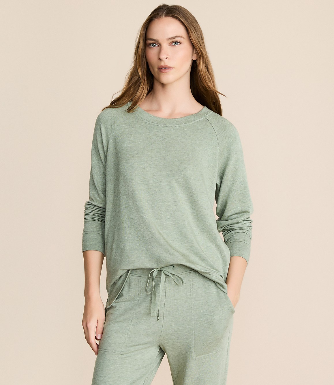 Petite Lou & Grey Heathered Signaturesoft Sweatshirt