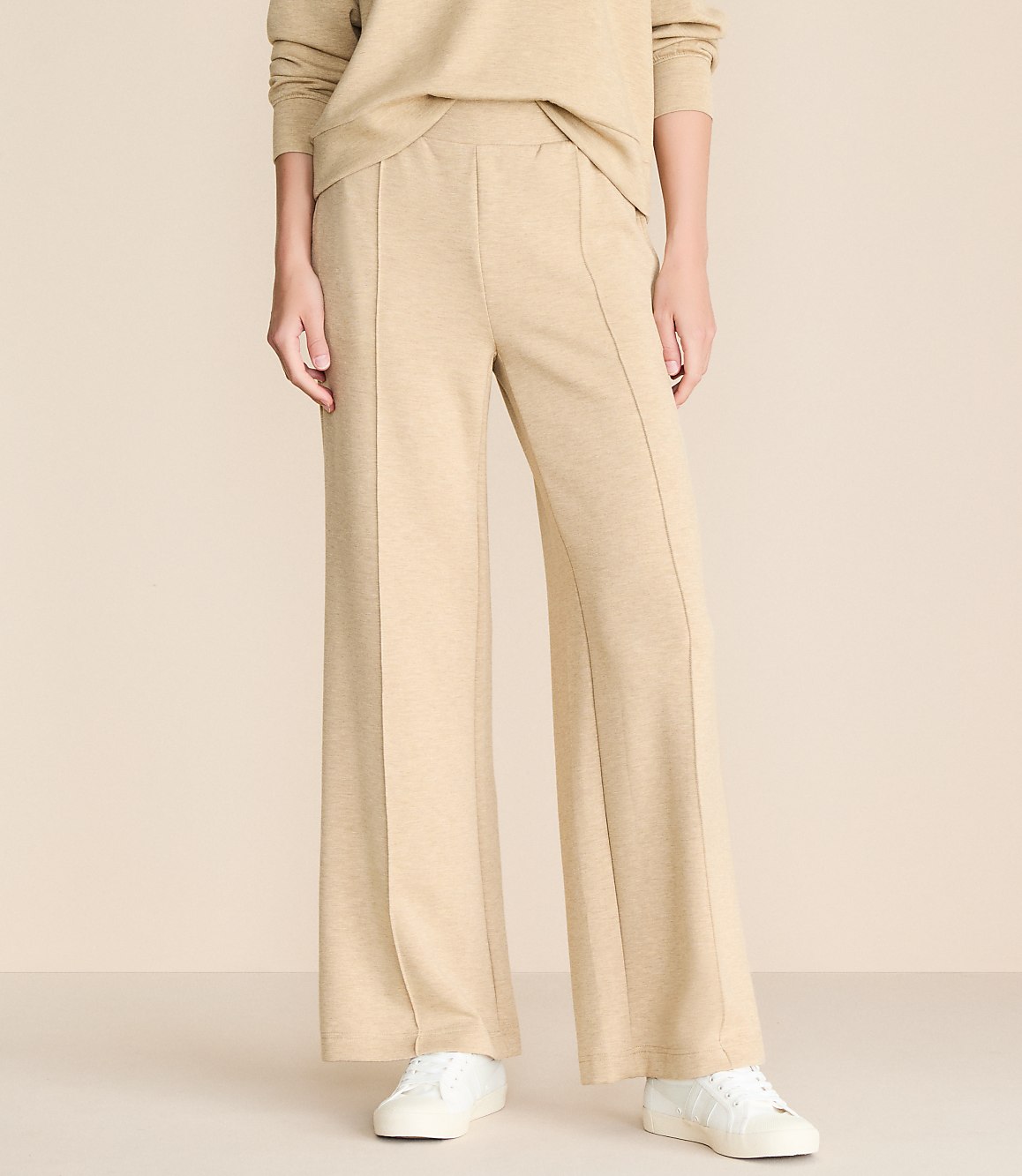 Petite Lou & Grey Scubasoft Pintucked Wide Leg Pants