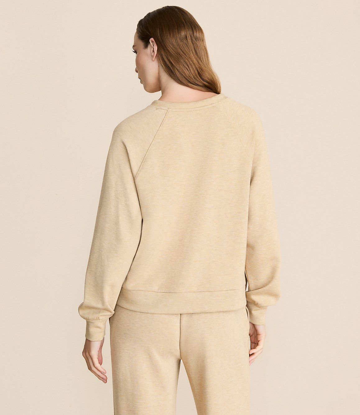Lou & Grey Heathered Scubasoft Split Neck Top