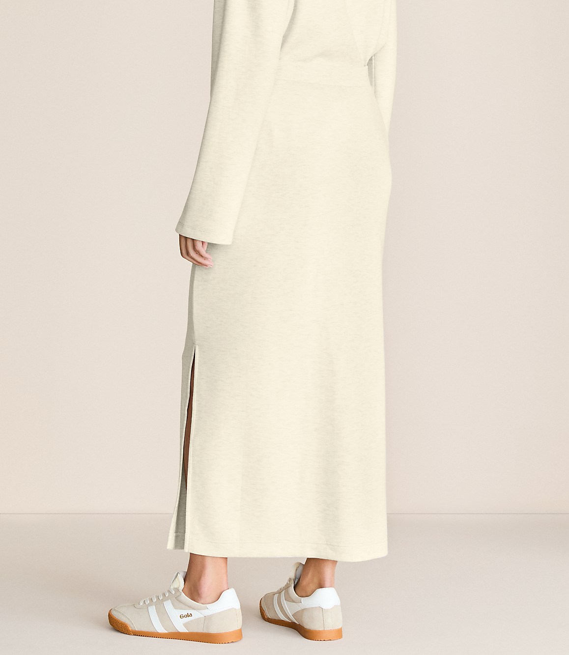 Lou & Grey Heathered Scubasoft Column Maxi Skirt