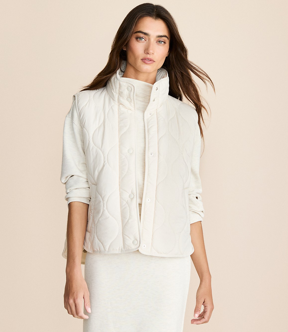 Lou & Grey Quilted Pocket Vest