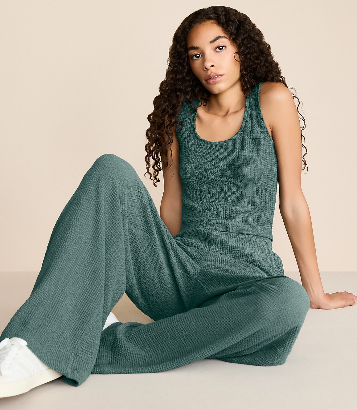 Lou & Grey Textured Scoop Neck Cami