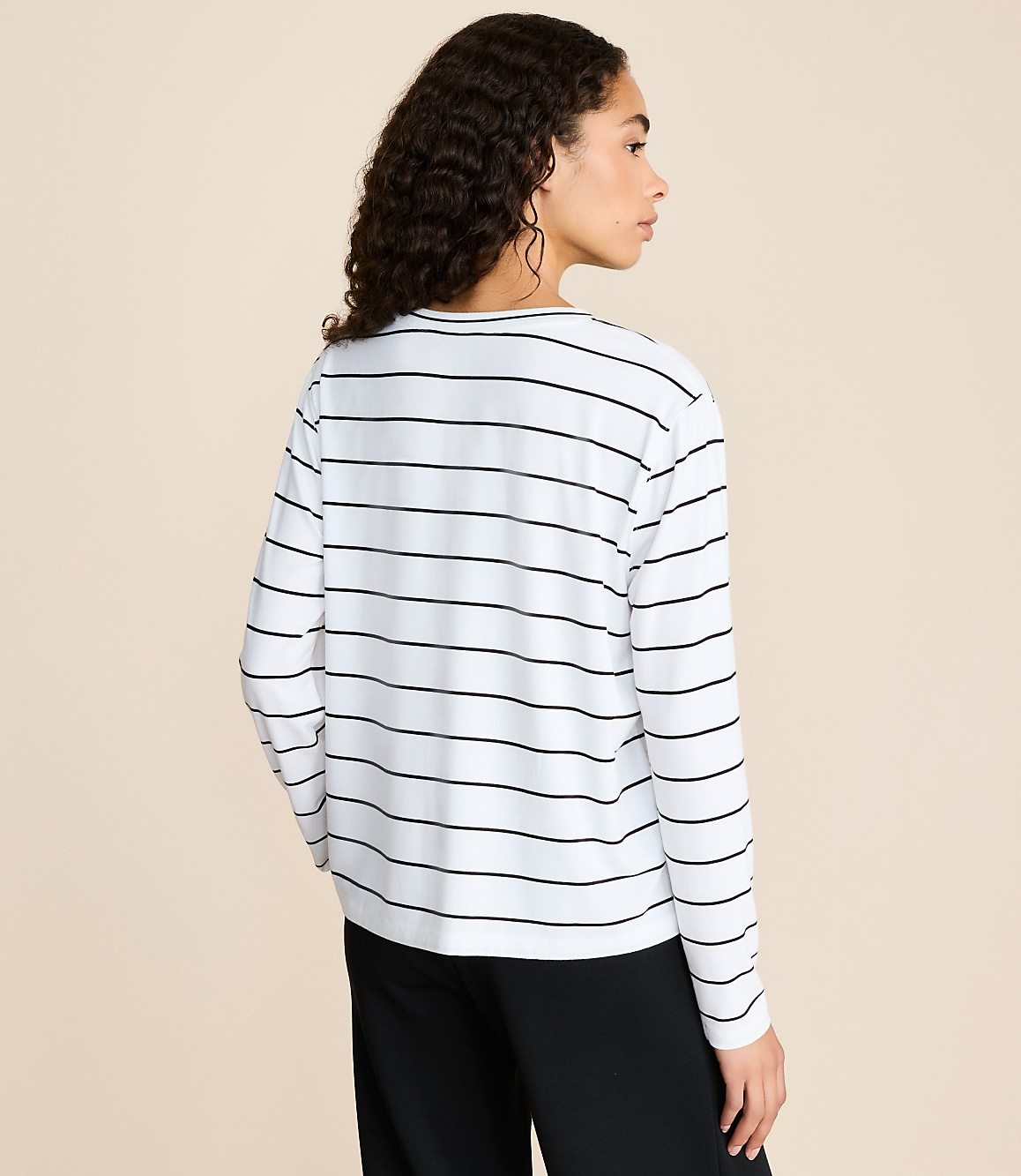 Lou & Grey Striped Essential Modal Long Sleeve Tee