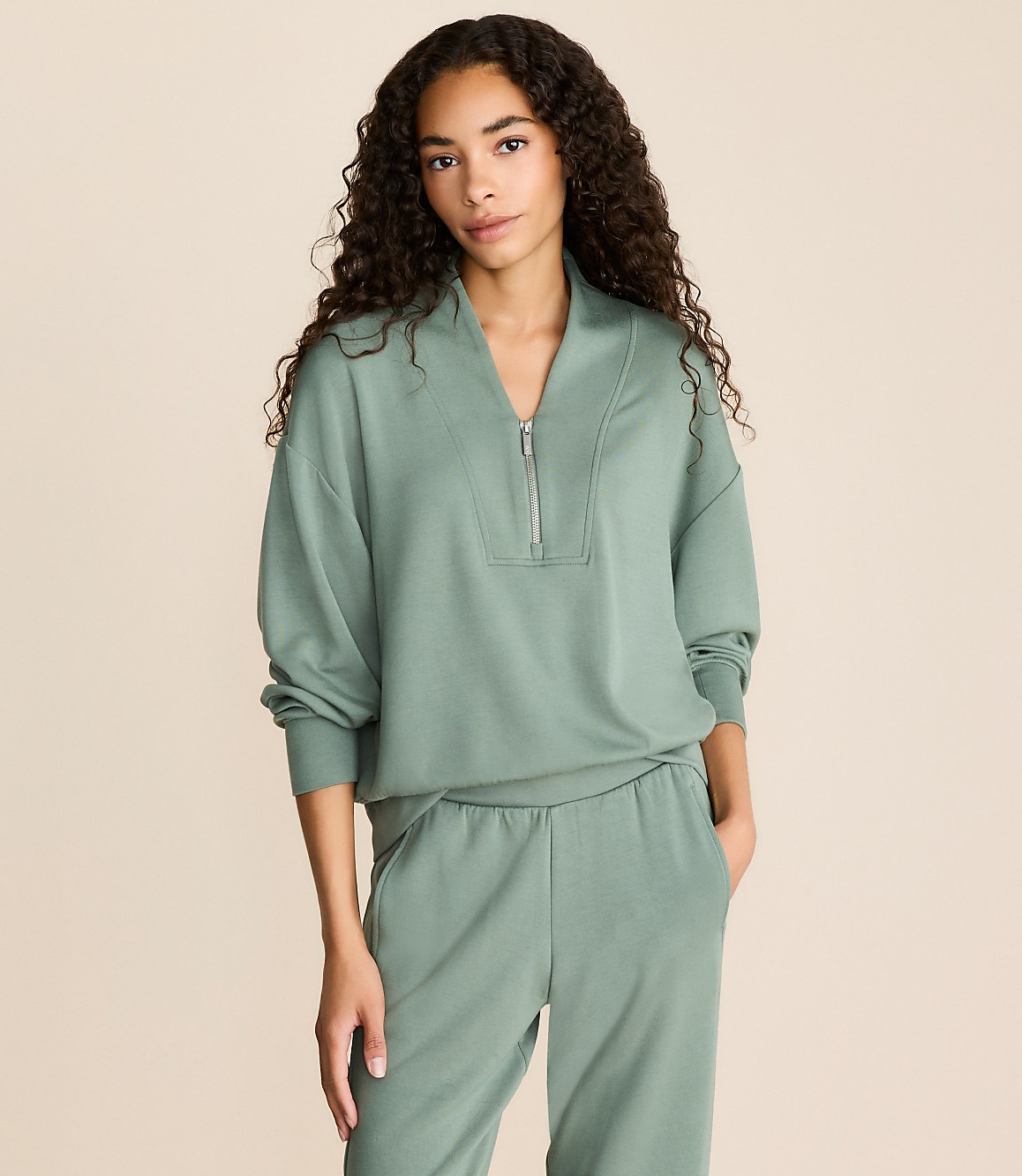 Lou & Grey Scubasoft Half Zip Sweatshirt