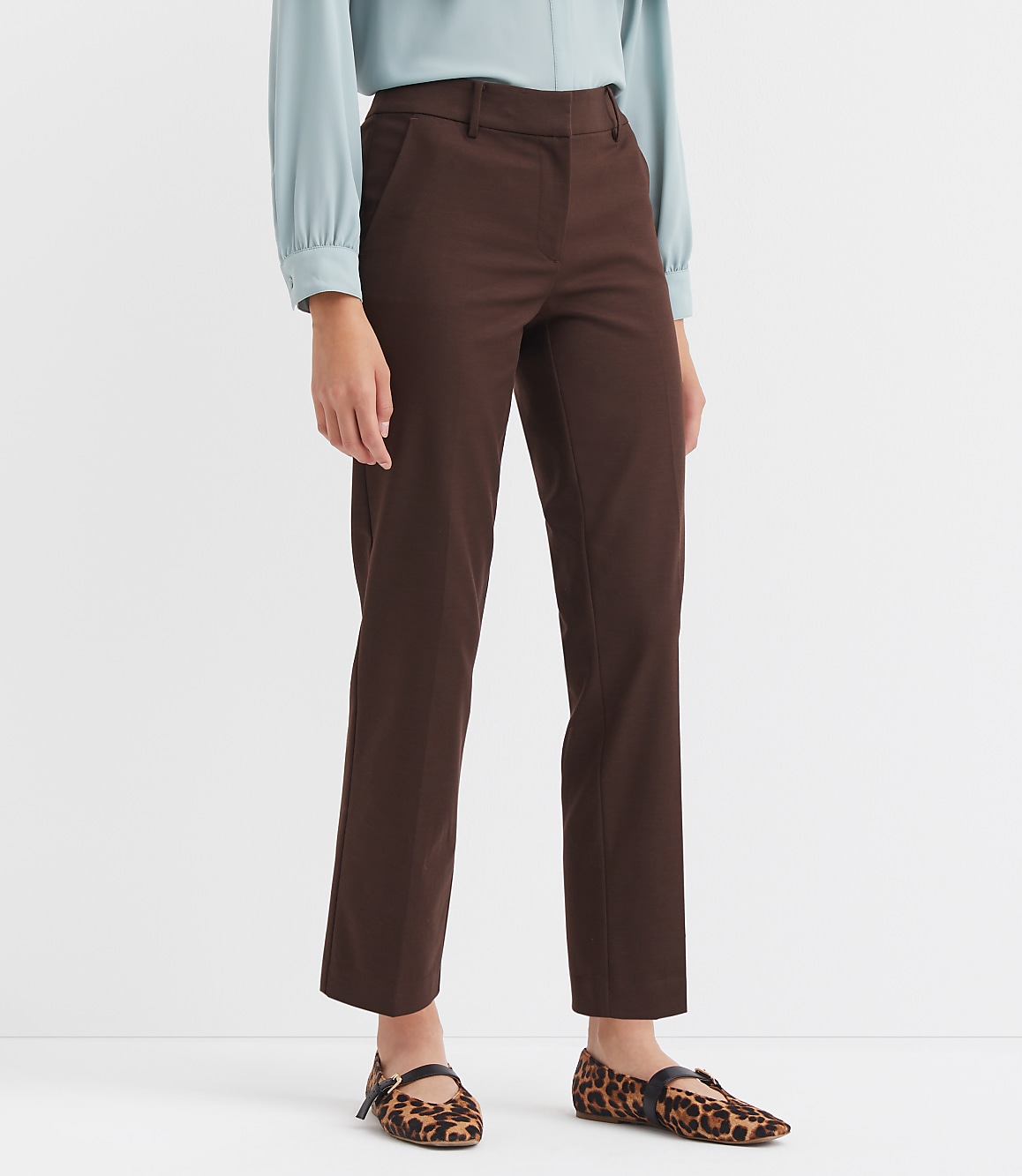 Petite Riviera Slim Pants in Doubleweave